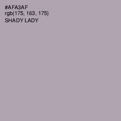 #AFA3AF - Shady Lady Color Image